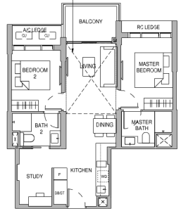 sceneca-residence-floor-plan-2-plus-study-b3s-singapore