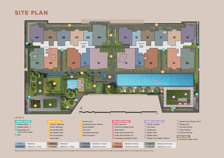 sceneca-residence-site-plan-level-3-singapore